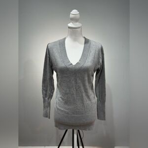 SALE! Gray WHBM V-Neck Sweater Size XS EUC